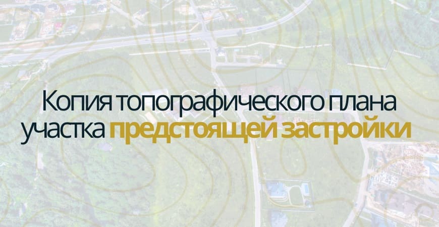 Копия топографического плана участка в Омске